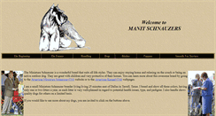 Desktop Screenshot of manitschnauzers.com