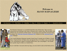 Tablet Screenshot of manitschnauzers.com